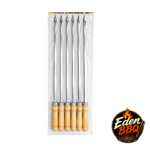 Eden BBQ Stainless Steel Skewer Set – 48cm (6 PCS)