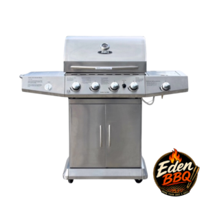 4-Burner Gas Barbecue Staineless steel.