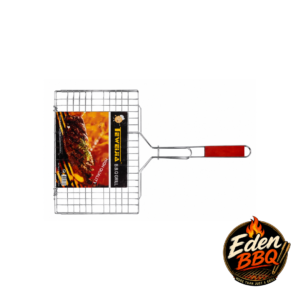 Eden BBQ Double Grill Basket – Chrome Edition 34cmx22cm