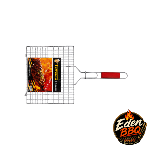 Eden BBQ Double Grill Basket XL Edition 39 × 29 cm | Chrome-Plated Iron